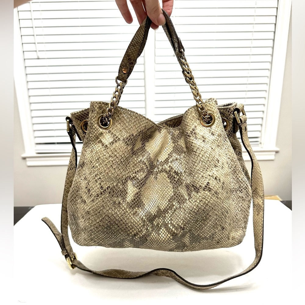 Michael Kors Gray Python Snakeskin Bag - image 2